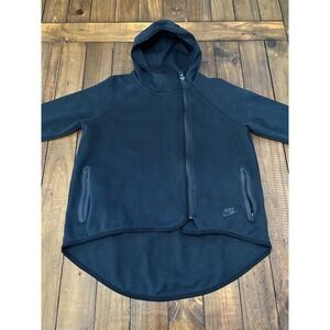 Nike Sportswear Tech Fleece Women's Full Zip Cape Hoodie Black 669613-010 Size M